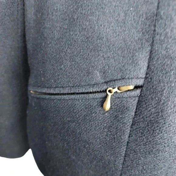 Dumas Womens Blazer 100% Pure Wool Zipper Closure Size 8 - Picture 7 of 14